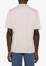 Herno Knitted Polo T-shirt Cream JV000004U_CREAM