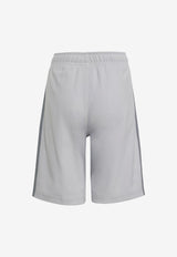 Adidas Kids X Minecraft Boys Hoodie and Shorts Set Gray JW5334_LIGHT GREY