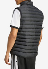 Adidas Logo Print Zip-Up Padded Vest Black JW5845_BLACK