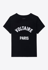 Zadig & Voltaire Alys Voltaire Print T-shirt Black JWTS02837_BLACK