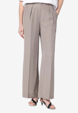 Calvin Klein Linen-Blend Tailored Pants Gray K20K207641VI/P_CALVK-PA0