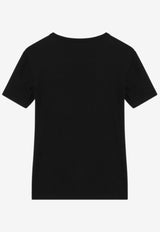 Calvin Klein Logo Embroidered Ribbed T-shirt Black K20K208247PL/Q_CALVK-BEH