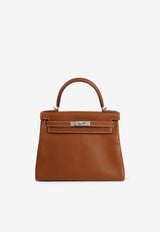 Hermès Kelly 28 in Fauve Barenia Faubourg with Palladium Hardware