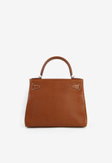 Hermès Kelly 28 in Fauve Barenia Faubourg with Palladium Hardware