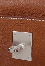 Hermès Kelly 28 in Fauve Barenia Faubourg with Palladium Hardware