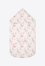 Kenzo Kids Baby Girls Reversible Floral Print Sleeping Bag Pink K60878/47R_BLUE MULTI