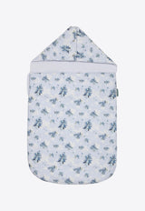Kenzo Kids Baby Boys Reversible Floral Print Sleeping Bag Light Blue K60878/771_LIGHT BLUE