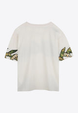 Kenzo Kids Boys Graphic Print T-shirt Off-white K60915/117_OFF-WHITE