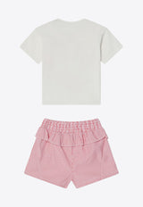Kenzo Kids Girls Sunkissed Printed T-shirt and Shorts Set Multicolor K60933-BCO/Q_KENZO-997