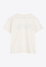 Kenzo Kids Baby Boys Logo Print T-shirt Off-white K60972/N78_OFF-WHITE