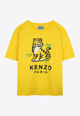 Kenzo Kids Boys Tiger Print T-shirt Yellow K61052/525_YELLOW