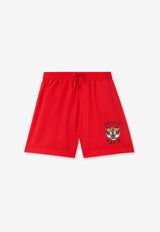 Kenzo Kids Boys Tiger Print Swim Shorts Red K61077/997_RED