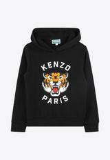 Kenzo Kids Boys Lucky Tiger Hoodie K61124/095_BLACK