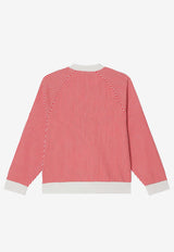 Kenzo Kids Boys Striped Logo Sweatshirt Red K61134-ACO/Q_KENZO-997