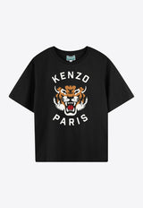 Kenzo Kids Boys Lucky Tiger Print T-shirt K61137/095_BLACK