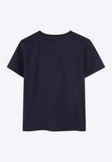 Kenzo Kids Boys Logo Print T-shirt K61142/848_NAVY