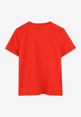 Kenzo Kids Boys Logo Print T-shirt K61142/997_RED