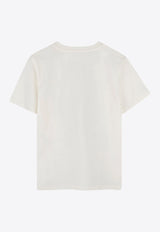 Kenzo Kids Boys Logo Print T-shirt K61164/117_OFF-WHITE