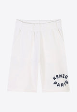 Kenzo Kids Boys Logo Print Bermuda Short K61181/117_OFF-WHITE