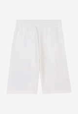 Kenzo Kids Boys Logo Print Bermuda Short K61181/117_OFF-WHITE