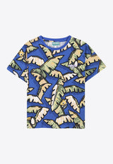 Kenzo Kids Boys Jungle Print T-shirt K61196/829_BLUE MULTI