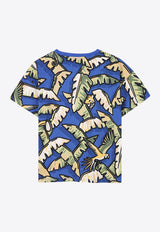 Kenzo Kids Boys Jungle Print T-shirt K61196/829_BLUE MULTI