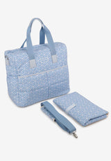 Kenzo Kids Babies Printed Changing Bag Blue K61210/771_LIGHT BLUE