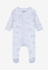 Kenzo Kids Baby Boys Clouds Babygrow Gift Set - Set of 3 Light Blue K61247/771_LIGHT BLUE