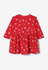 Kenzo Kids Baby Girls Floral Print Dress Red K61269/968_RED