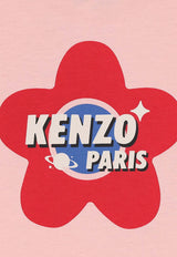 Kenzo Kids Baby Girls Logo Print T-shirt Pink K61278/47H_PINK