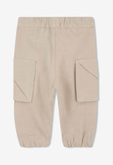 Kenzo Kids Babies Printed Cargo Pants Beige K61288/249_STONE