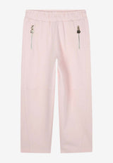 Kenzo Kids Girls Happy Tiger Track Suit Pink K61335/46M_PINK