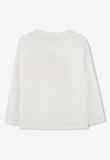 Kenzo Kids Boys Boke Flower Print Long-Sleeved T-shirt Off-white K61482/117_OFF-WHITE