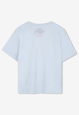 Kenzo Kids Boys Tiger Print T-shirt Light Blue K61497/77D_LIGHT BLUE