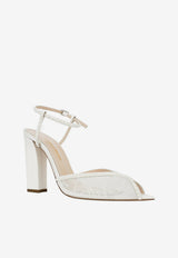 Andrea Wazen Katy 105 Embellished Lace Sandals White KATBL105LSPWHI-PS26_WHITE