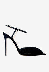Andrea Wazen Katy 105 Embellished Tulle Sandals Black KATPU105TSHBLA-FW25_BLACK