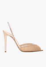 Andrea Wazen Katy 105 Slingback Tulle Sandals Nude KATSL105TSHNUD-FW25_NUDE