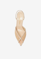 Andrea Wazen Katy 105 Slingback Tulle Sandals Nude KATSL105TSHNUD-FW25_NUDE
