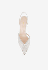 Andrea Wazen Katy 105 Slingback Tulle Sandals White KATSL105TSHWHI-FW25_WHITE