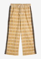 Adidas X Song For the Mute Checked Track Pants Beige KC3140CO/R_ADIST-WO