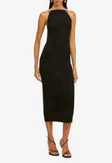 Cult Gaia Cassi Knit Midi Dress Black KD3397YN2611_BLACK