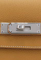 Kelly Depeches 25 Pouch in Natural Sable Togo with Palladium Hardware