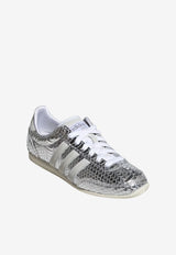 Adidas Japan Metallic Snakeskin Leather Sneakers Silver KH9017_SILVER
