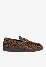 Adidas Handball Spezial Leopard Print Loafers Brown KJ2526_MULTI COLO