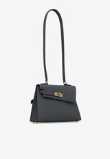 Kelly 20 en Desordre in Gris Misty Epsom Permabrass Hardware