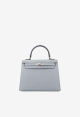 Kelly 25 Sellier in Gris Pantin Epsom with Palladium Hardware