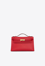 Kelly Pochette in Rouge Radieux Swift with Gold Hardware