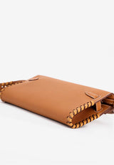 Kelly To Go Tressage Wallet in Gold and Sesame Epsom with Palladium Hardware