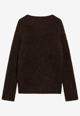 The Frankie Shop Elland Oversized Cardigan Brown KNFS21117AL/R_THE-220