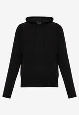Tom Ford Embroidered TF Sweater with Hood Black KOL003-YMK069 LB999